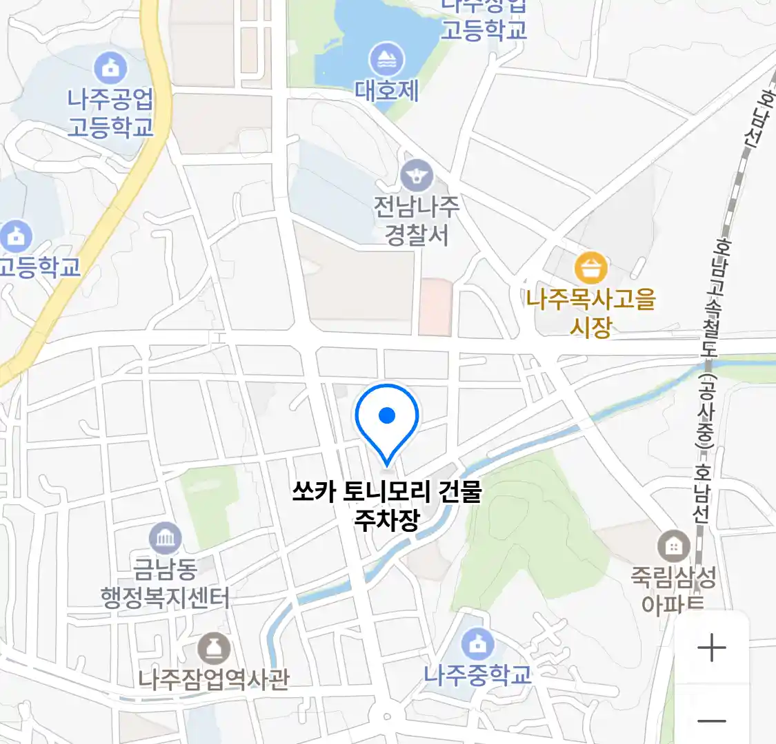 쏘카 토니모리 건물 주차장 위치