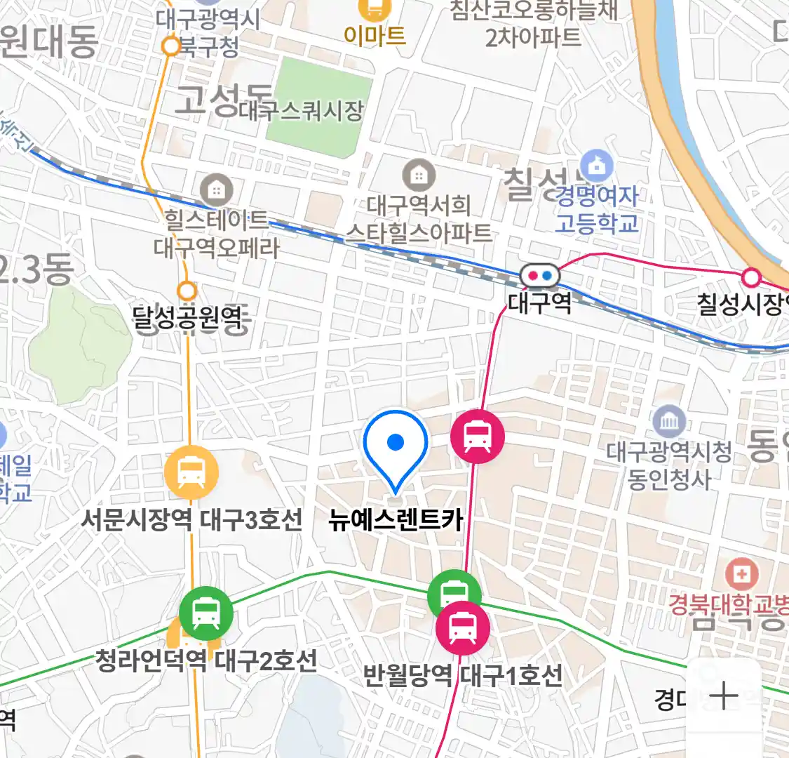 뉴예스렌트카 (장관동) 위치