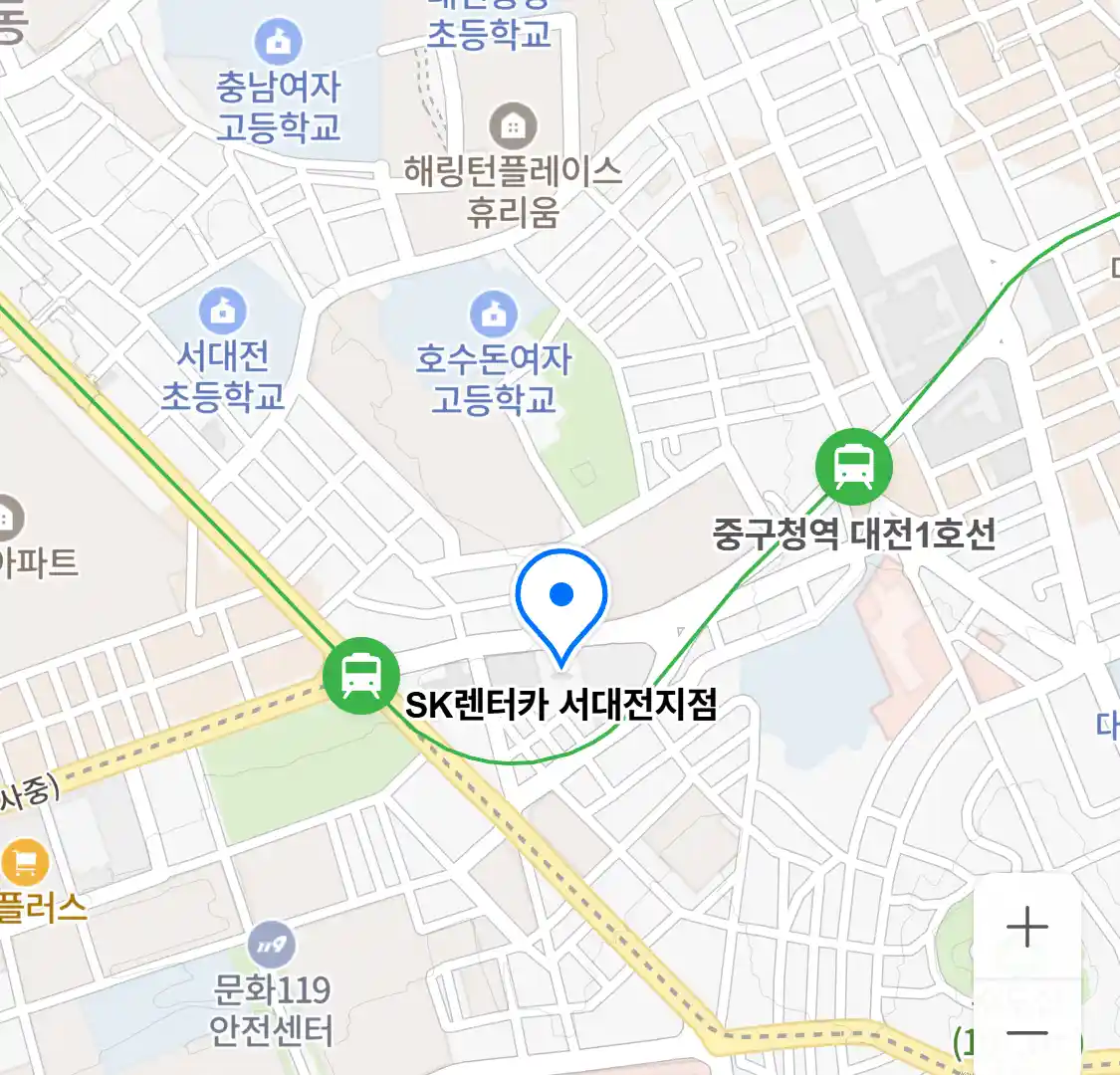SK렌터카 서대전지점 위치
