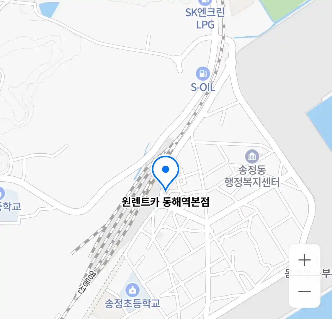 원렌트카 동해역본점 위치