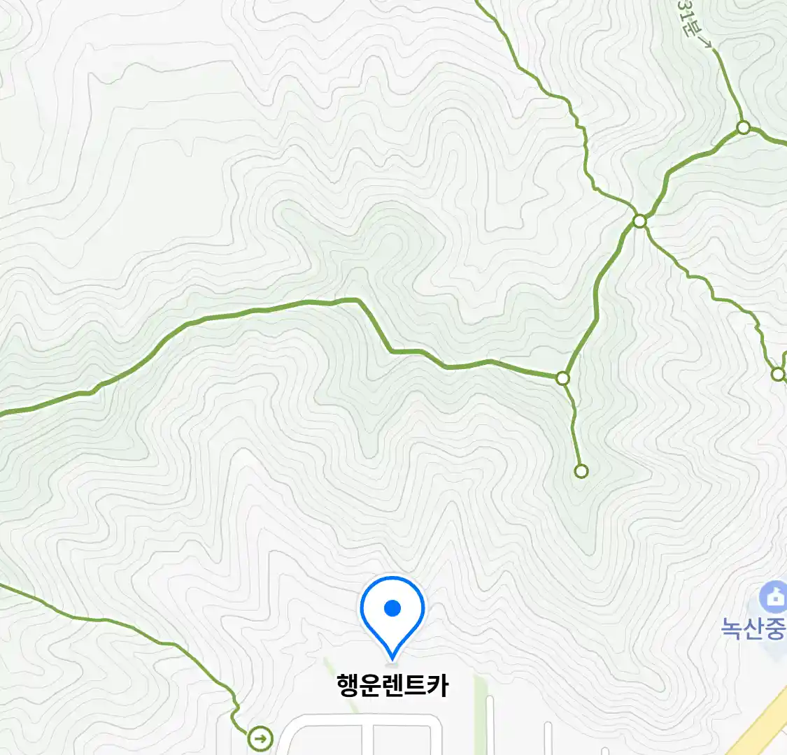 행운렌트카 (지사동) 위치