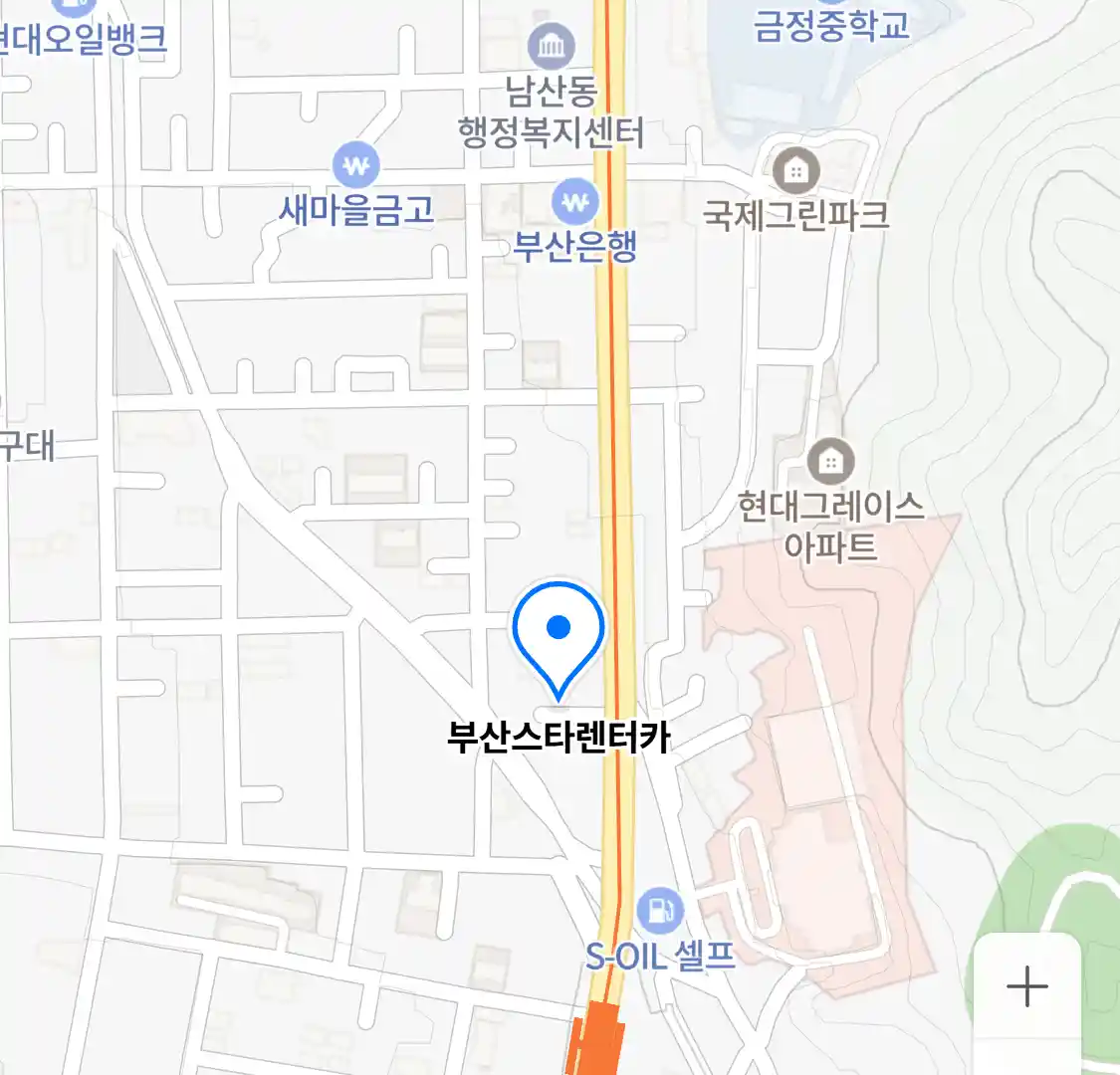 부산스타렌터카 위치