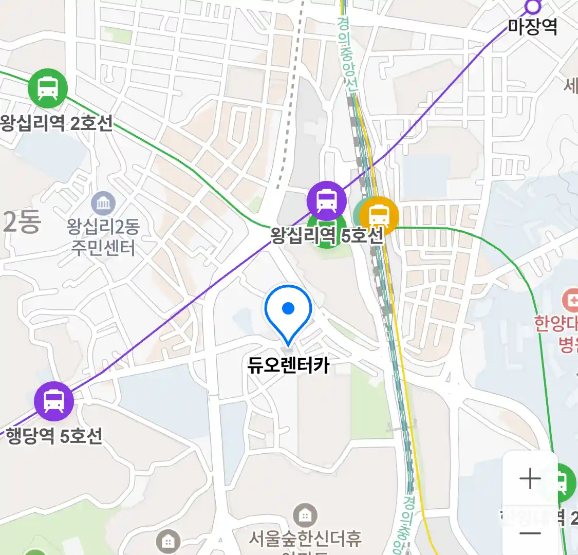 듀오렌터카 지도