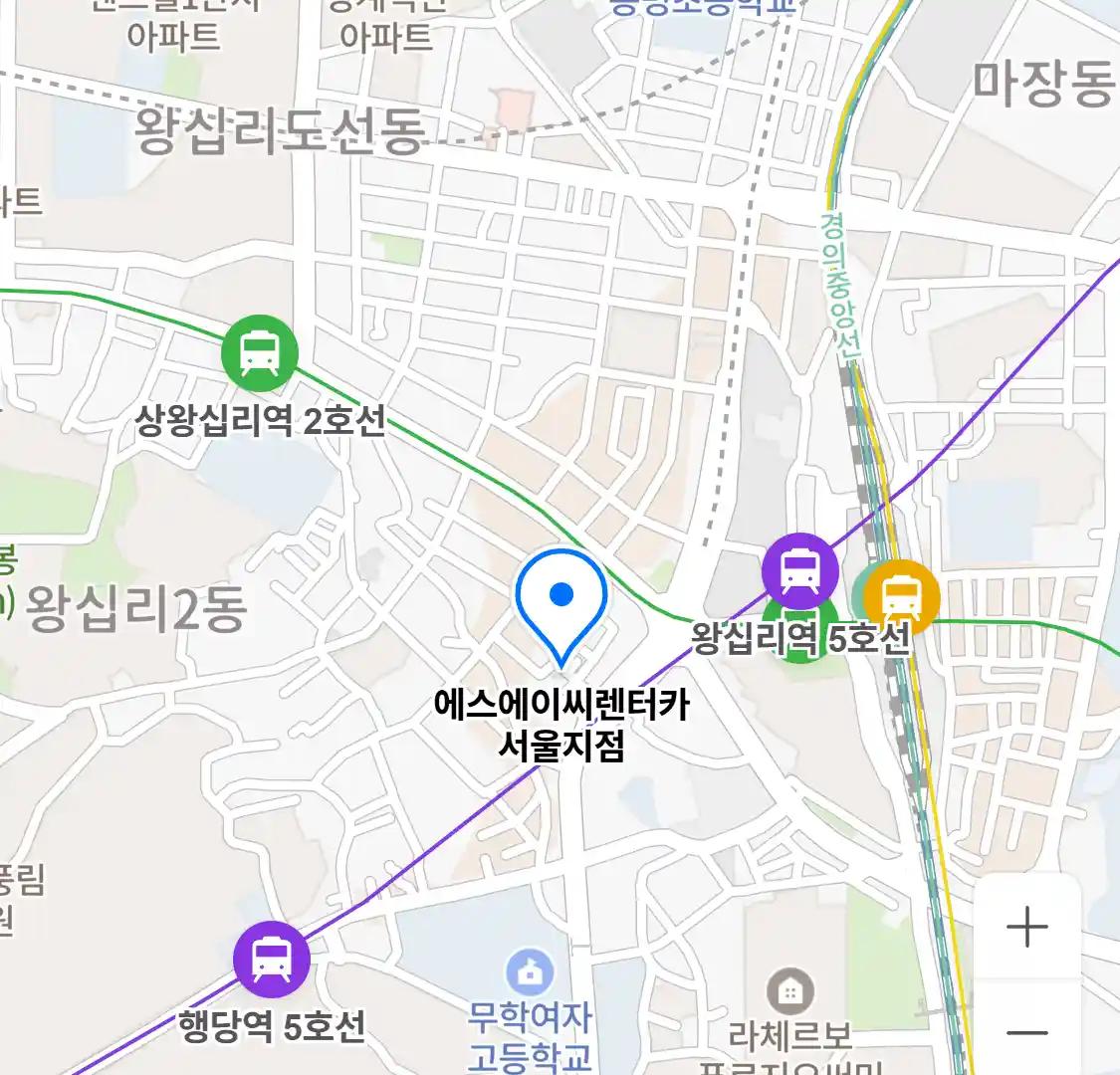 에스에이씨렌터카 서울지점 지도