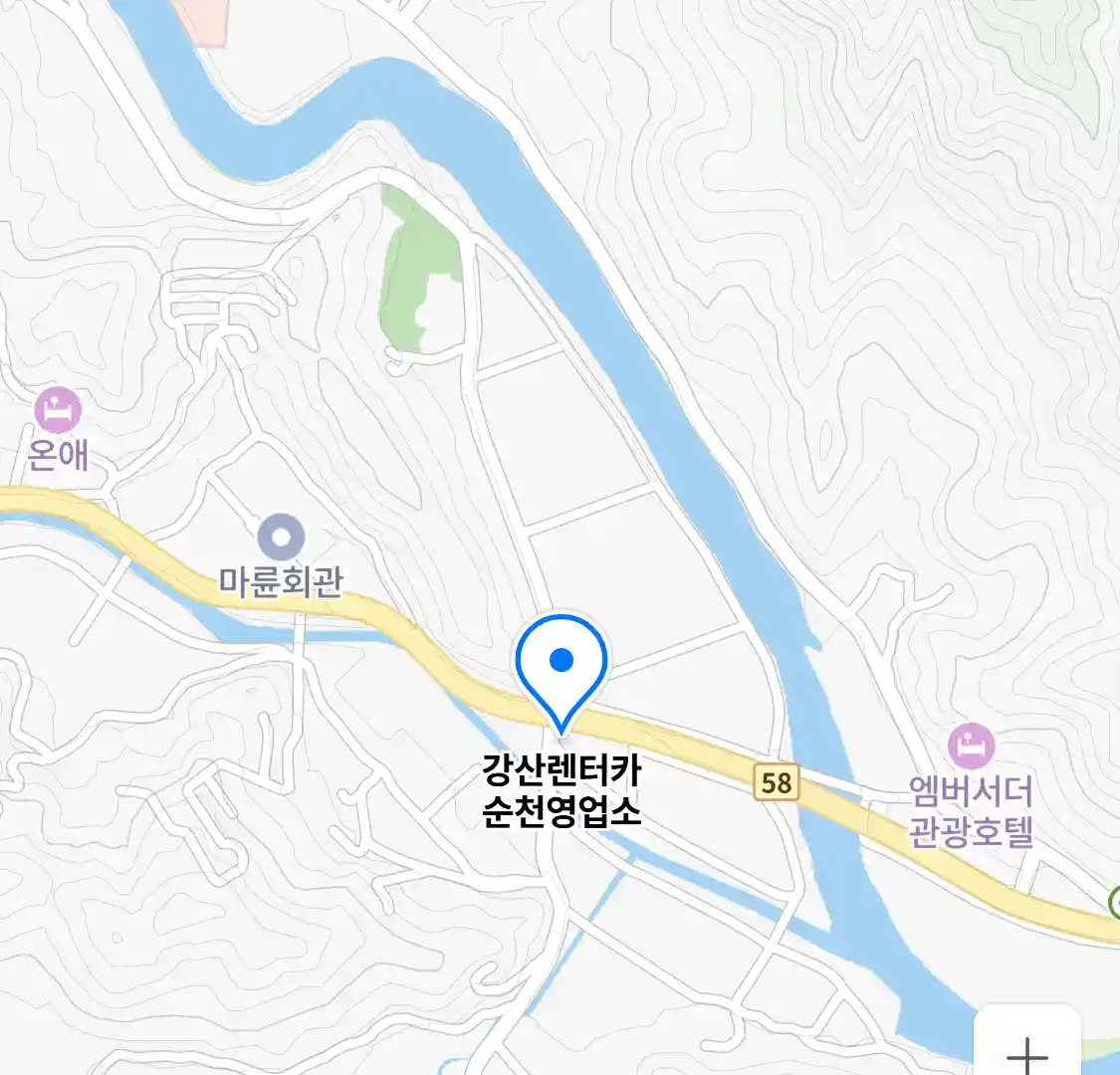 강산렌터카 순천영업소 위치