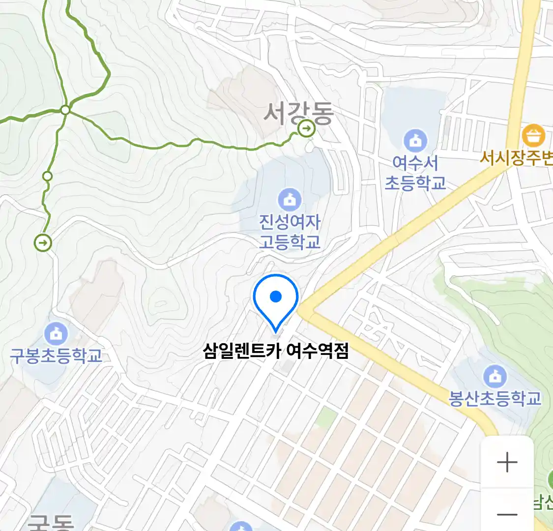 삼일렌트카 여수역점 지도