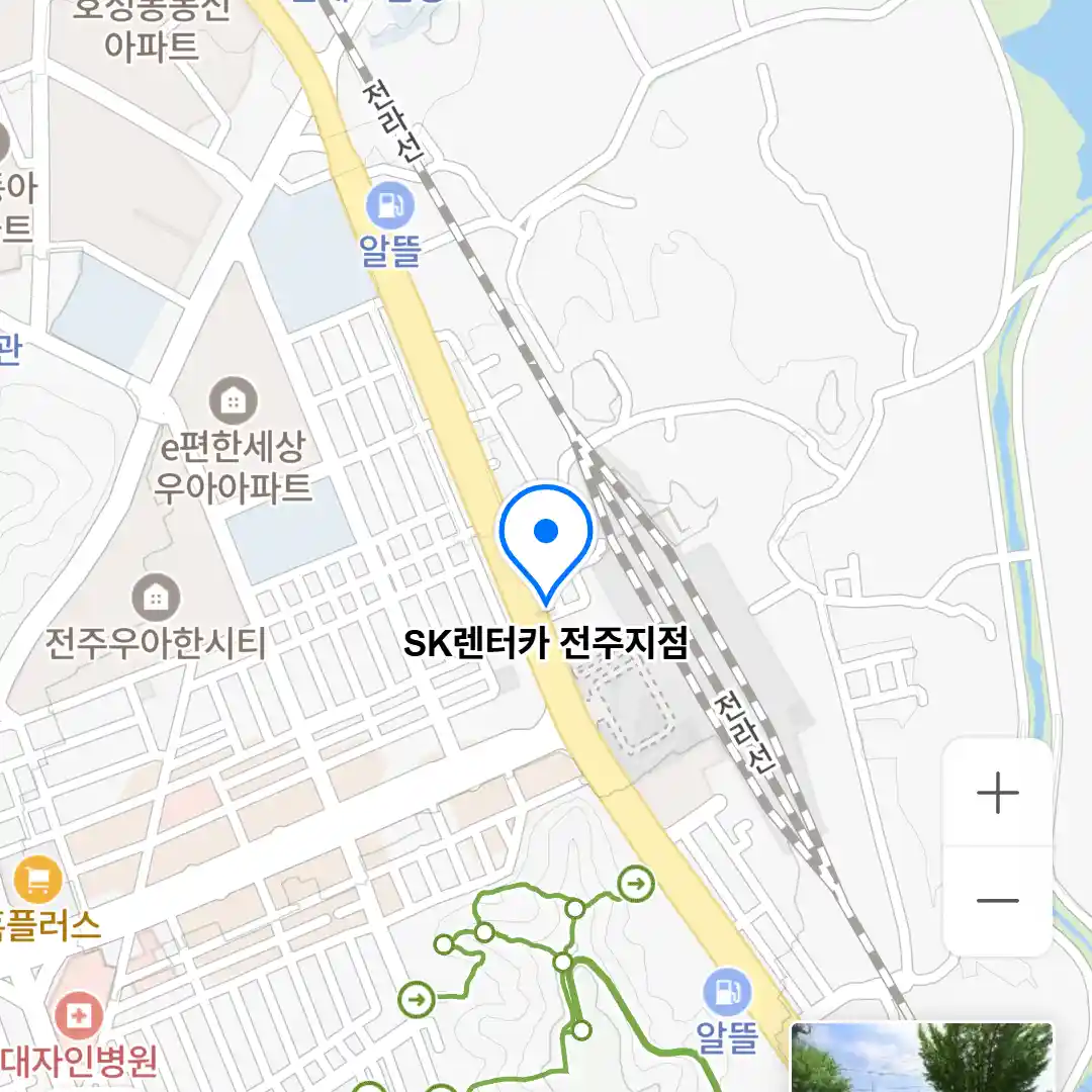 SK렌터카 전주지점 위치