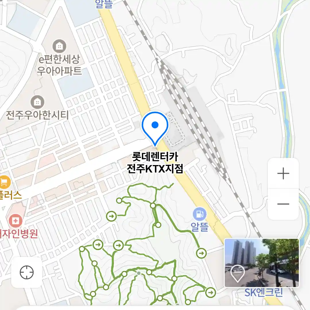 롯데렌터카 전주KTX지점 위치