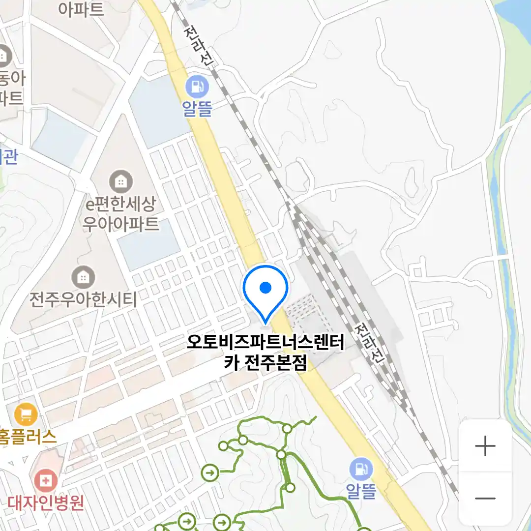 오토비즈파트너스렌터카 전주본점 위치