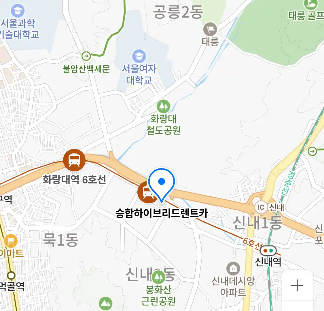 승합하이브리드렌트카 위치