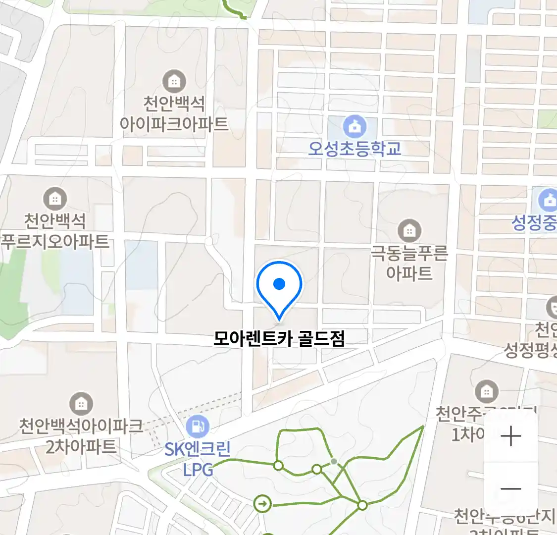 모아렌트카 골드점 위치