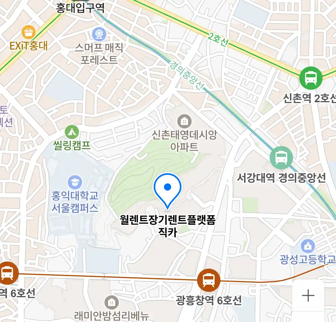 월렌트장기렌트플랫폼직카 위치