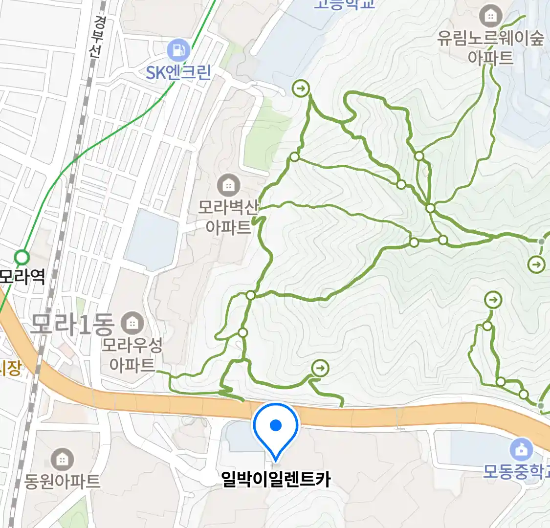 일박이일렌트카 위치