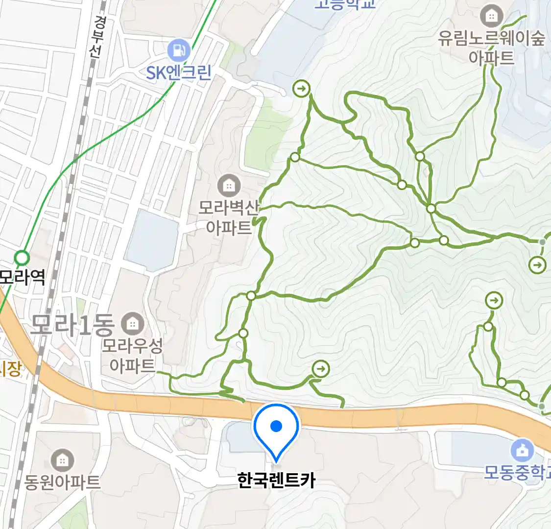 한국렌트카 위치