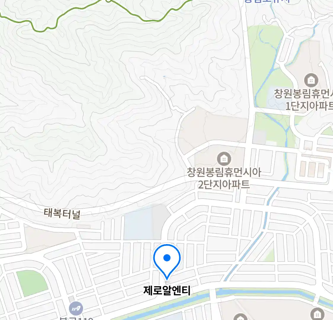 제로알엔티 (봉림동) 위치