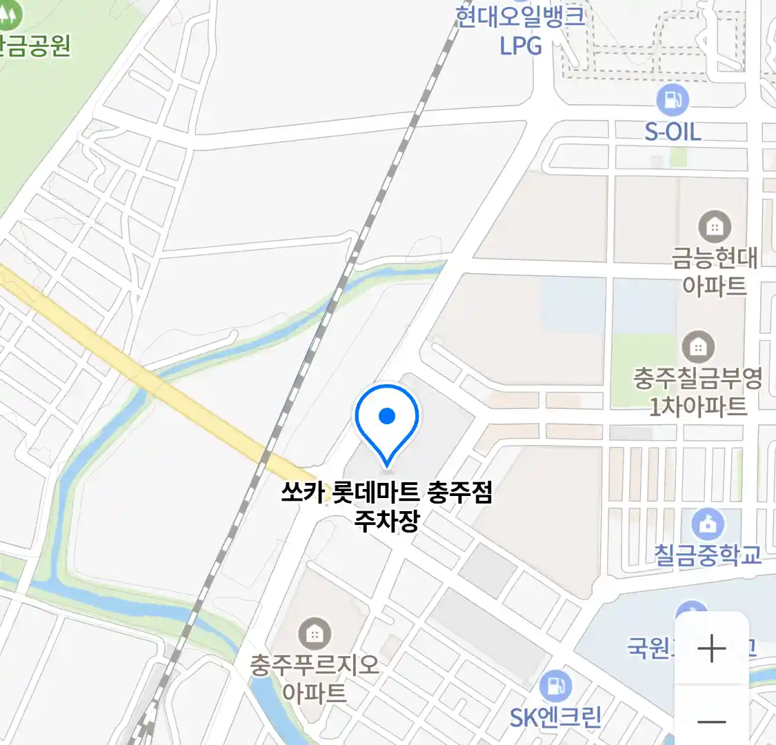 쏘카 롯데마트 충주점 주차장 위치