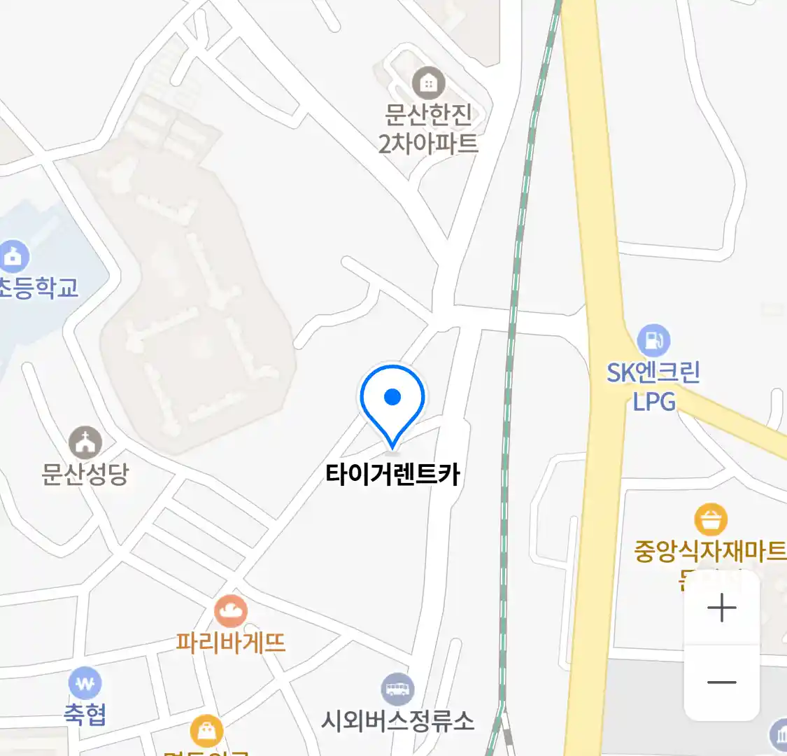 타이거렌트카 위치