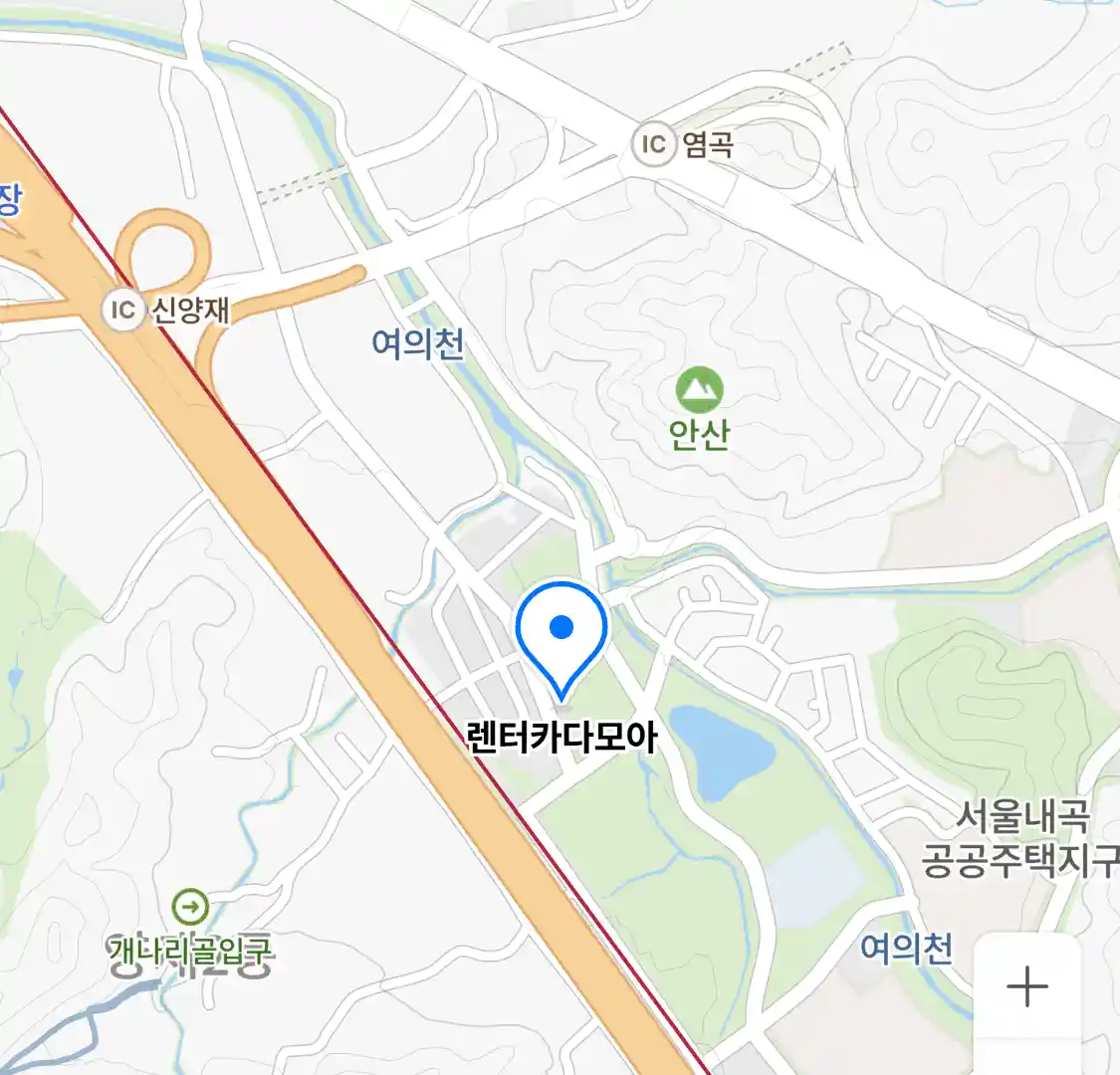 렌터카다모아 위치