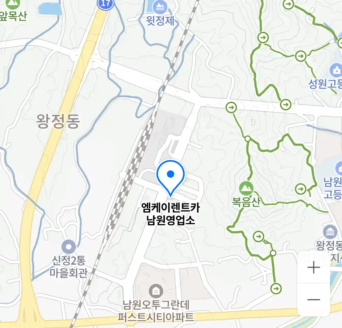 엠케이렌트카 남원영업소 위치