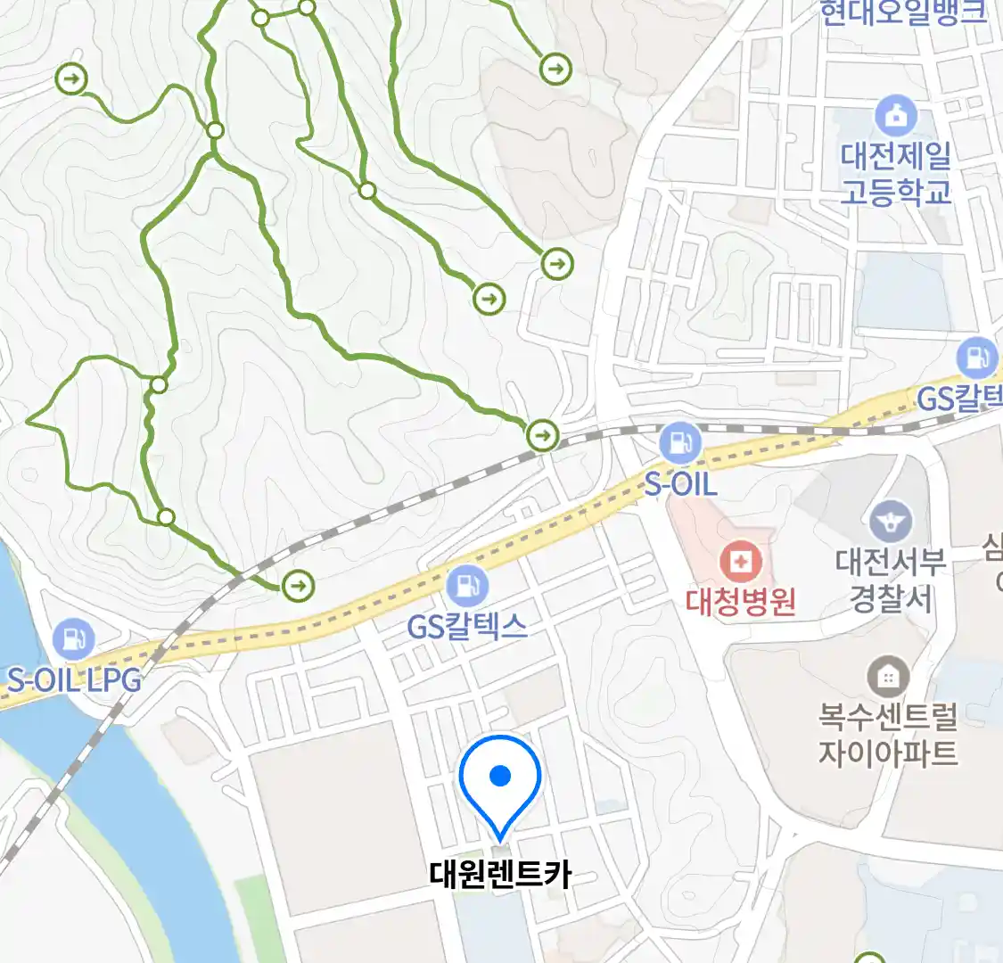 대원렌트카 위치