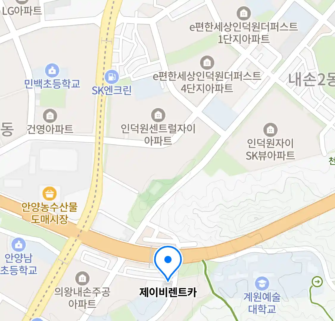 제이비렌트카 위치