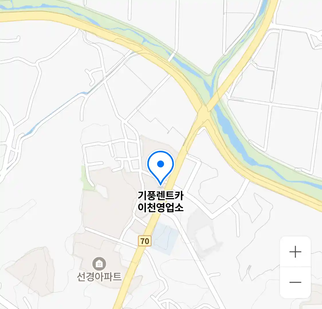 기풍렌트카 이천영업소 위치