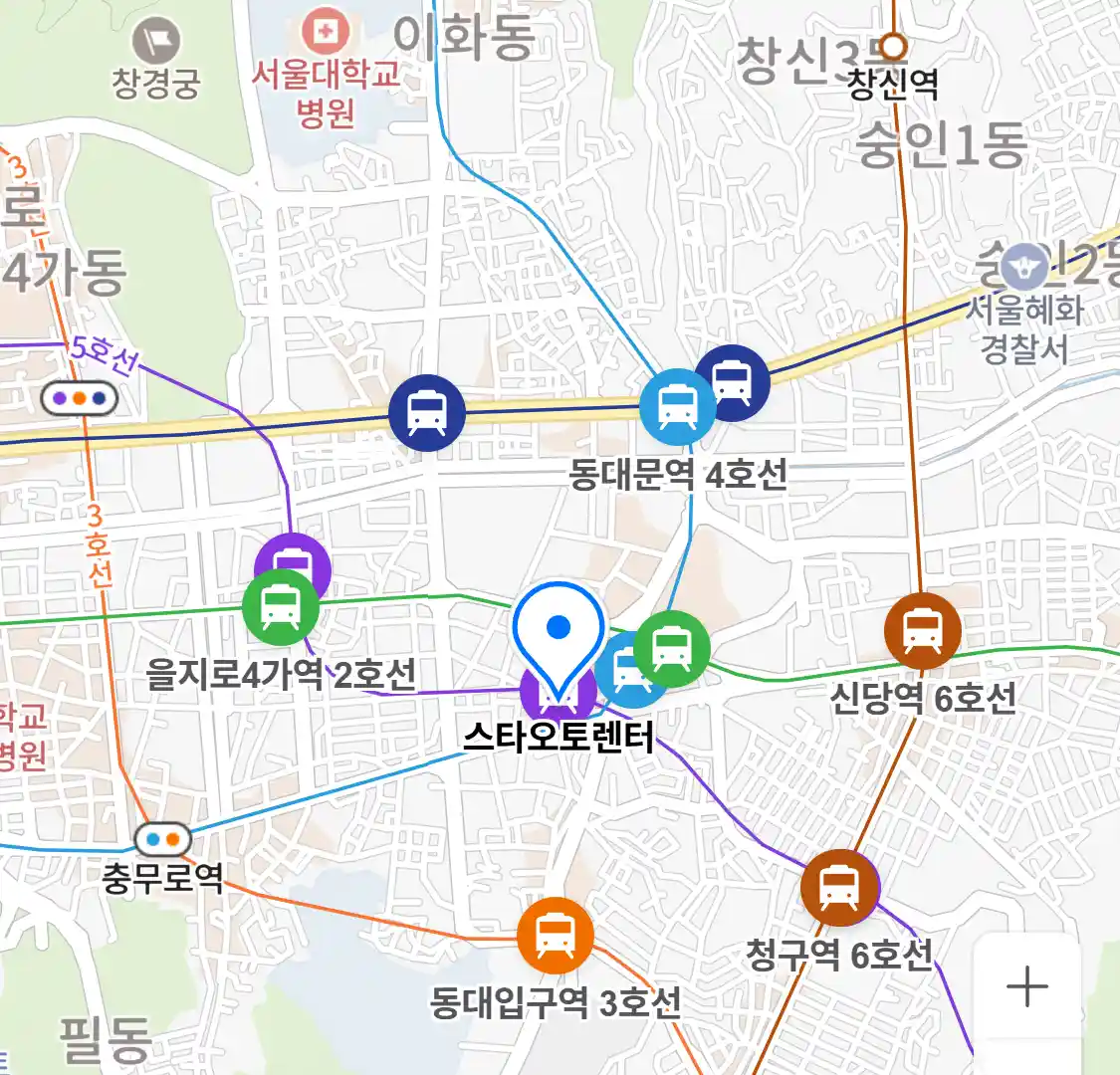 스타오토렌터 위치