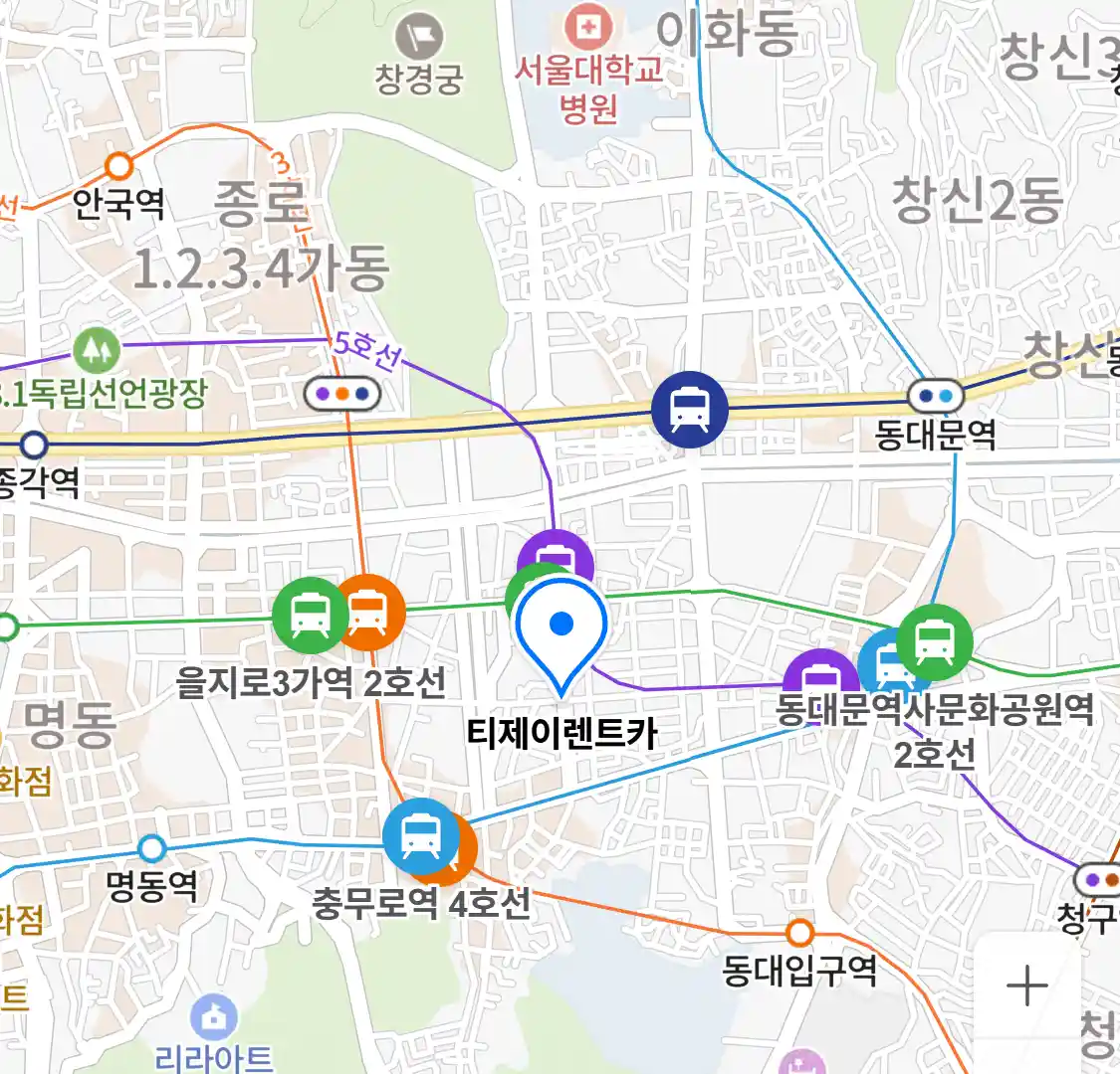 티제이렌트카 위치