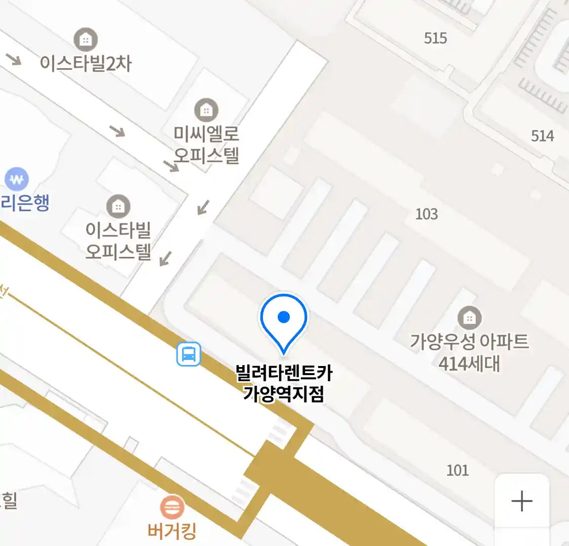 빌려타렌트카 가양역지점 위치