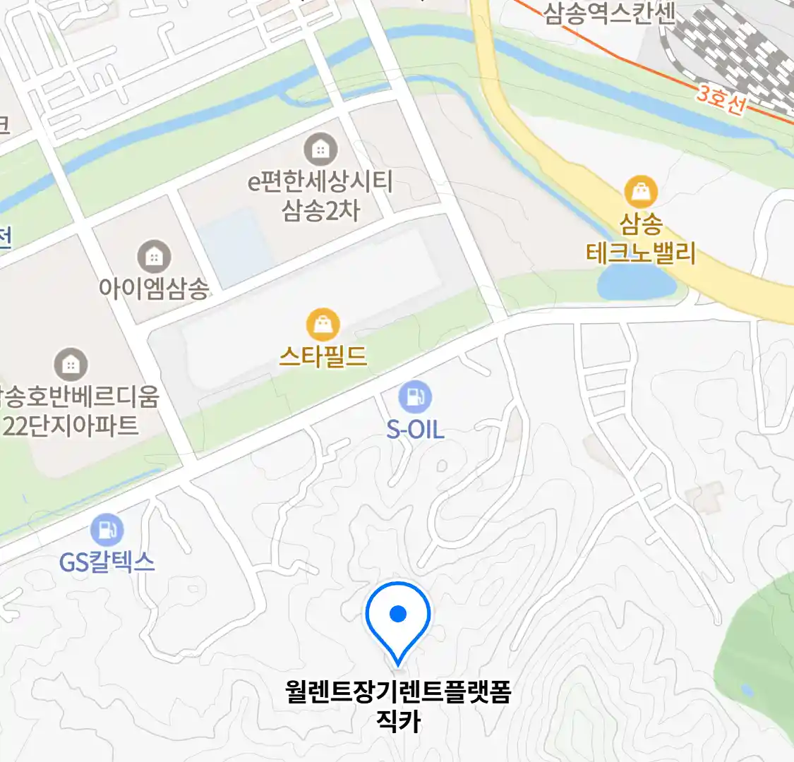 월렌트장기렌트플랫폼직카 위치