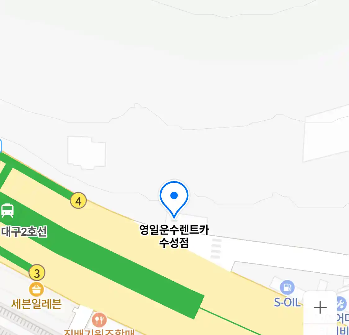 영일운수렌트카 수성점 위치