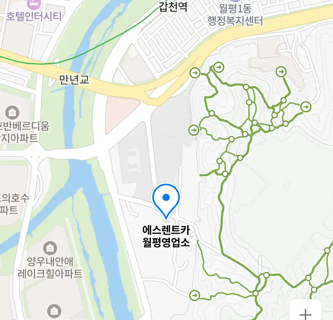 에스렌트카 월평영업소 위치