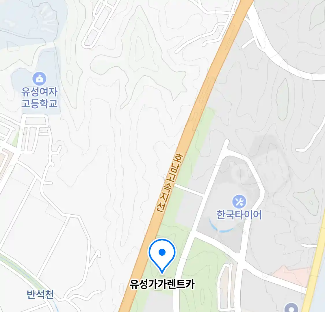 유성가가렌트카 위치