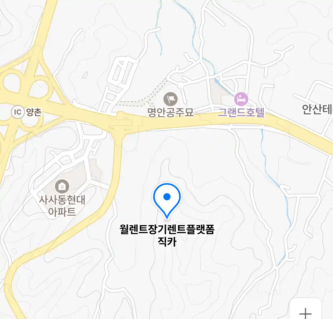 월렌트장기렌트플랫폼직카 위치