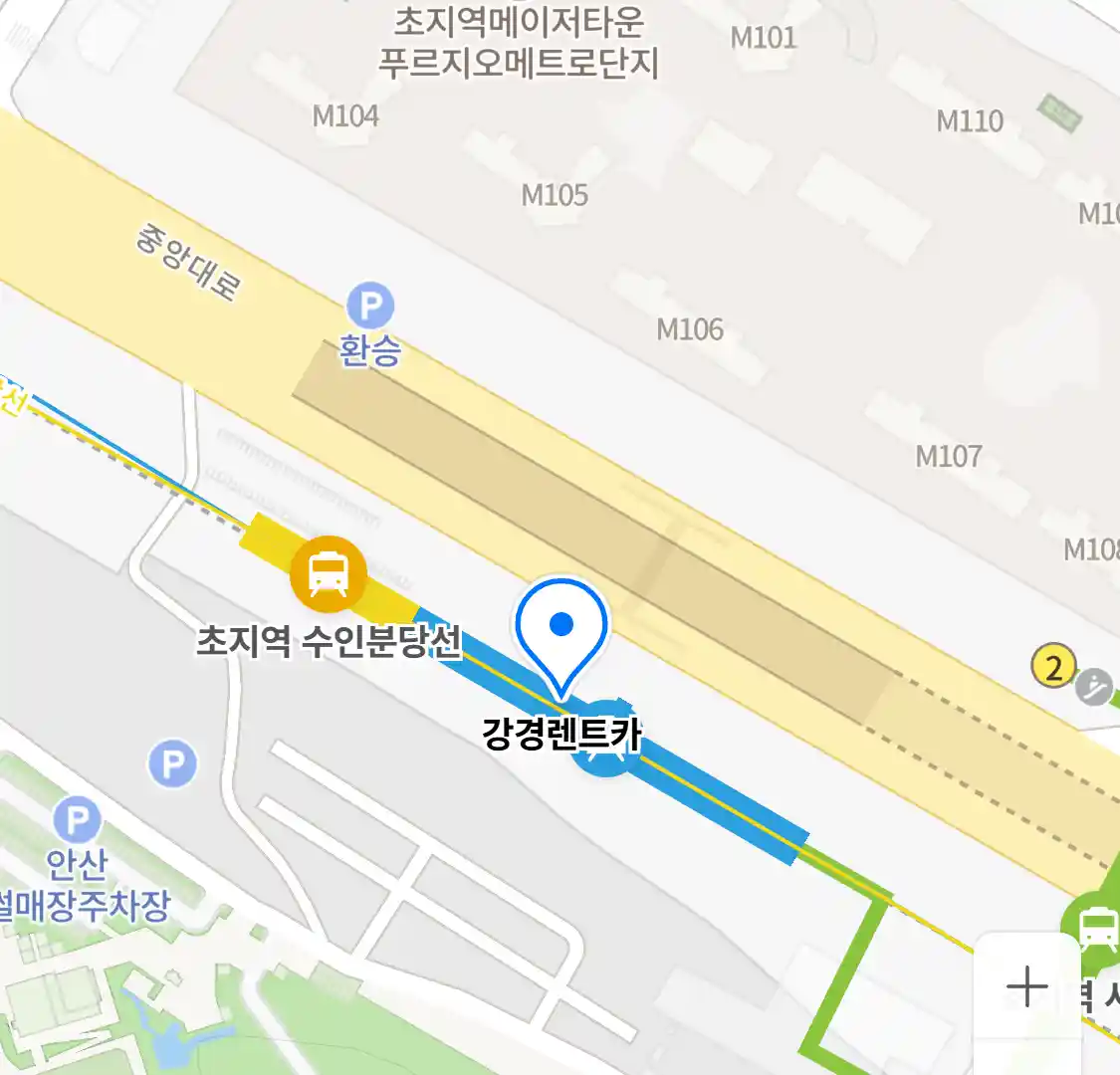 강경렌트카 위치