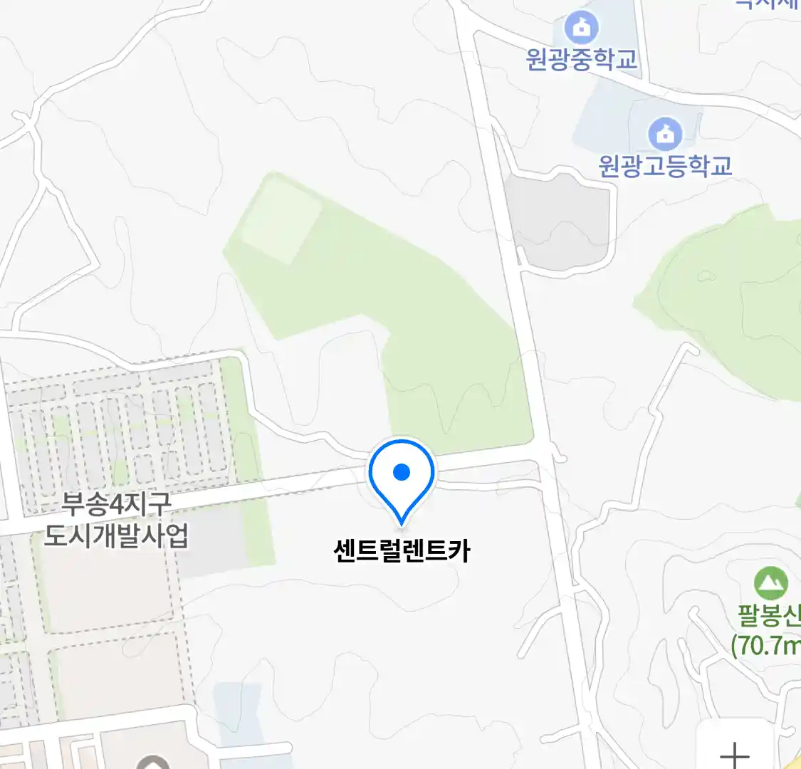 센트럴렌트카 위치