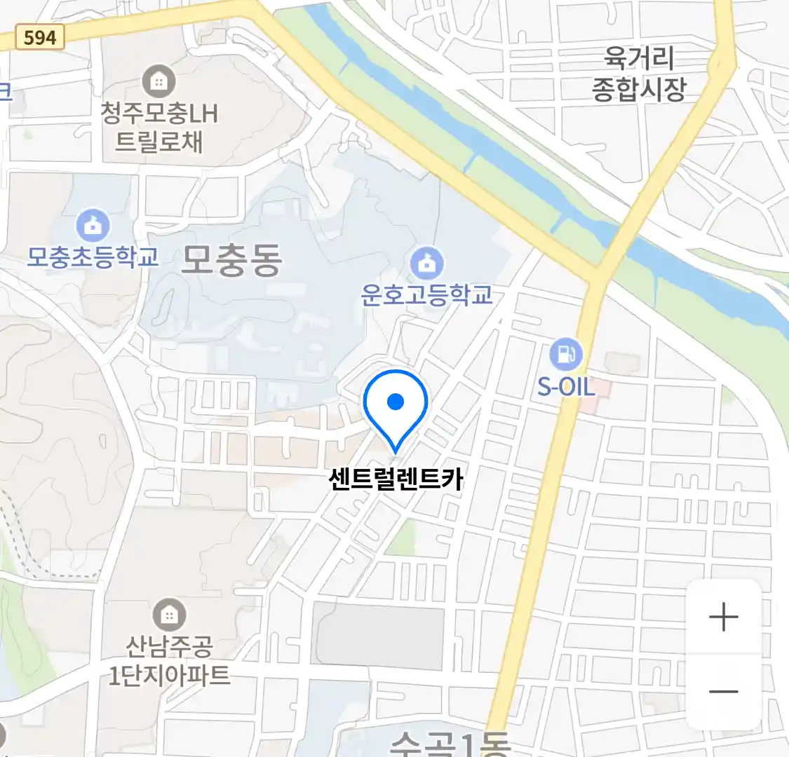 센트럴렌트카 지도