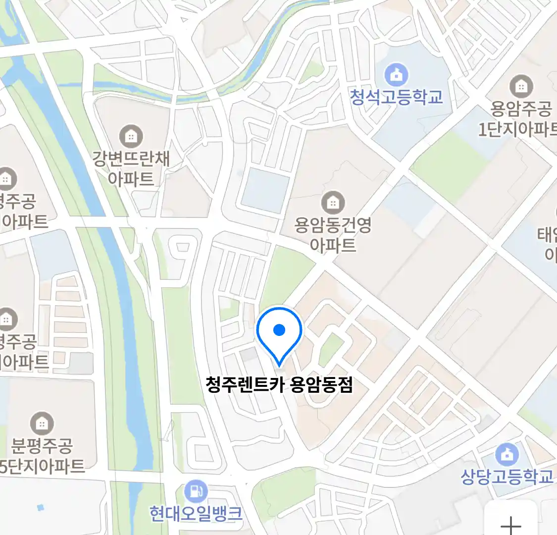 청주렌트카 용암동점 위치