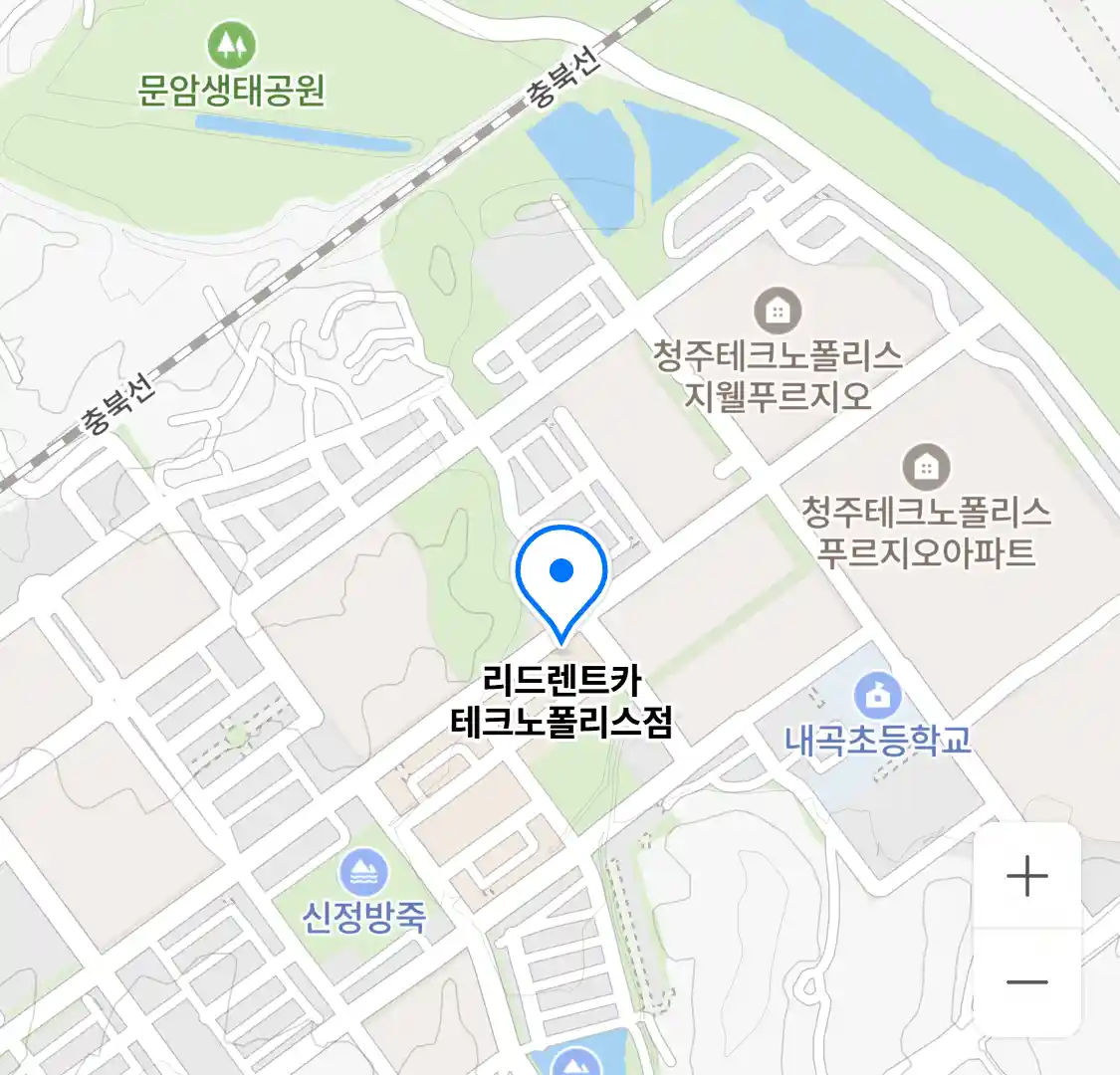 리드렌트카 테크노폴리스점 위치