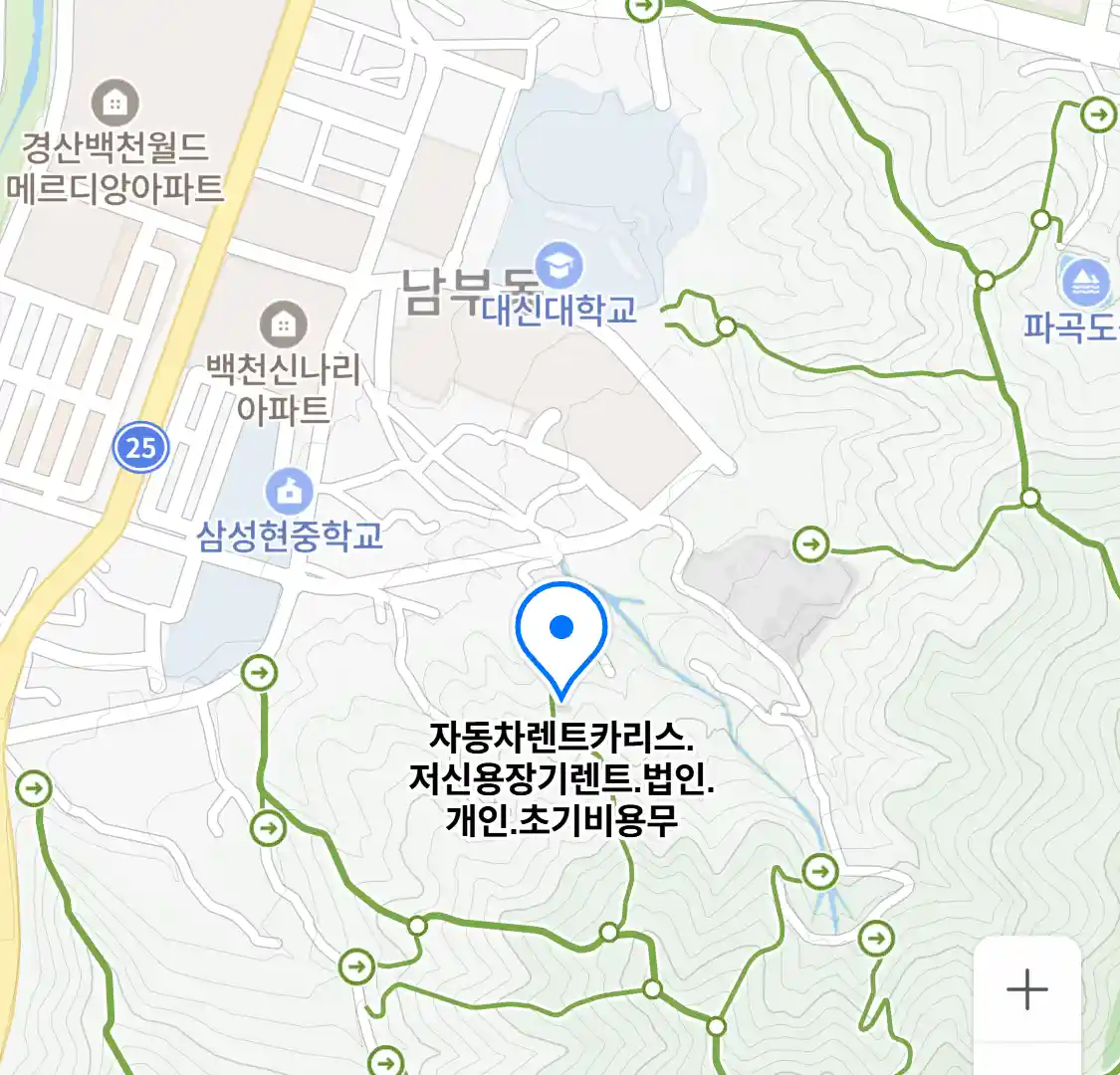 자동차렌트카리스저신용장기렌트법인개인초기비용무 위치
