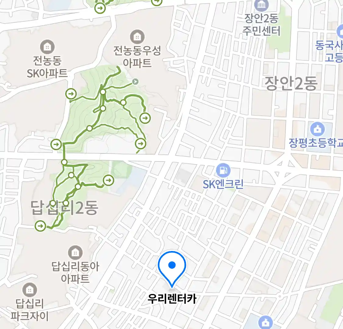 우리렌터카 위치