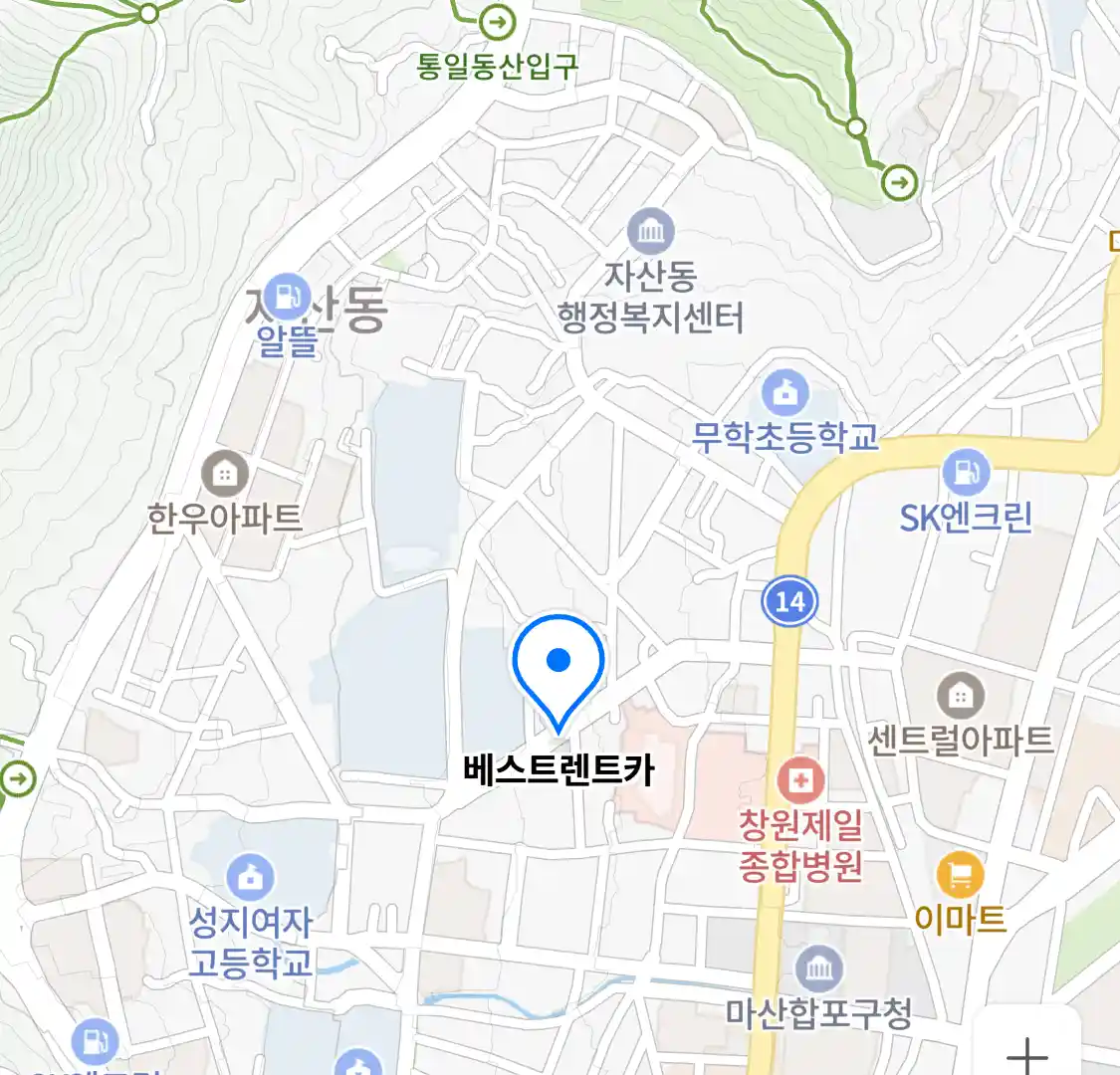 베스트렌트카 위치
