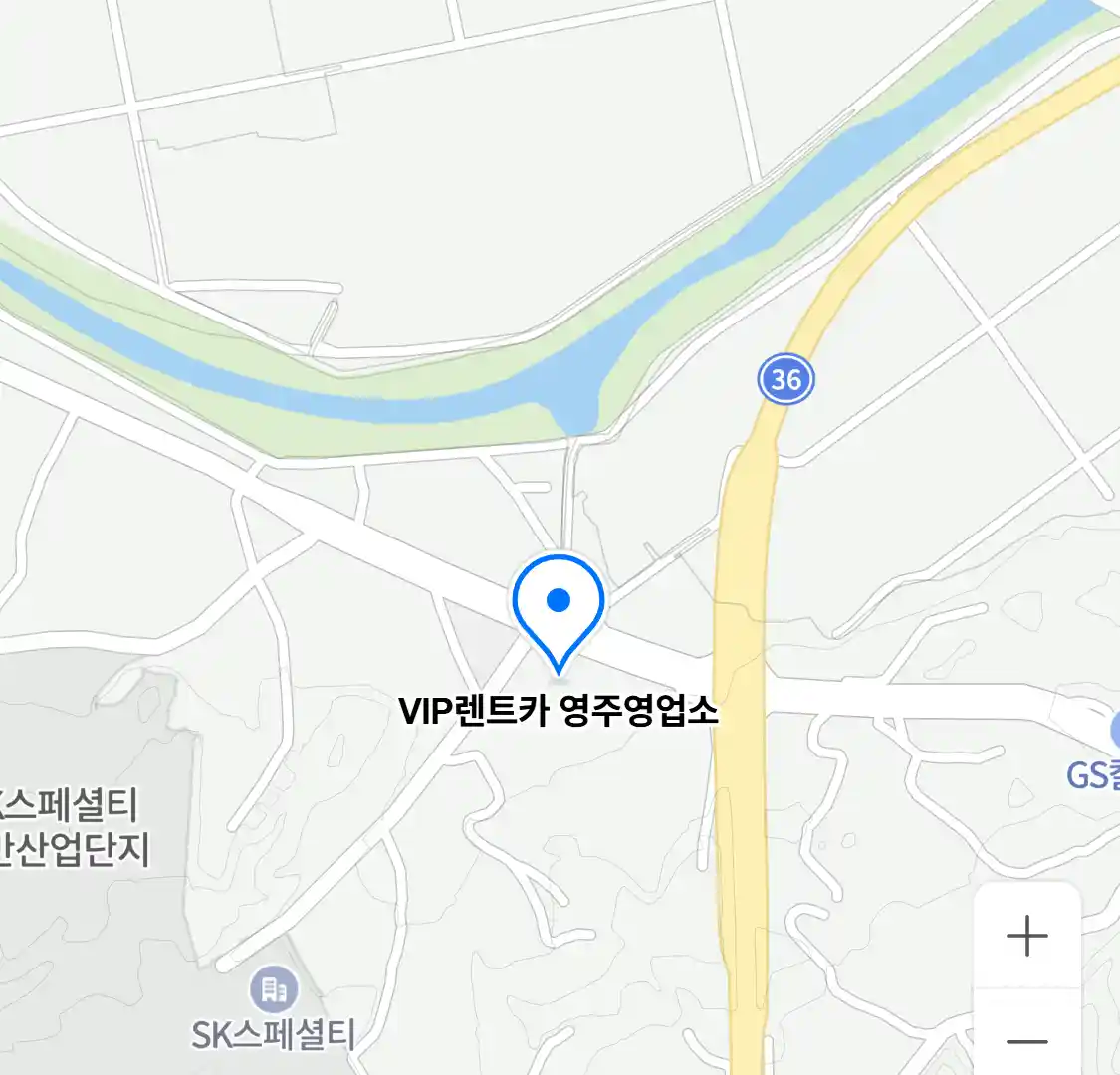 VIP렌트카 영주영업소 위치
