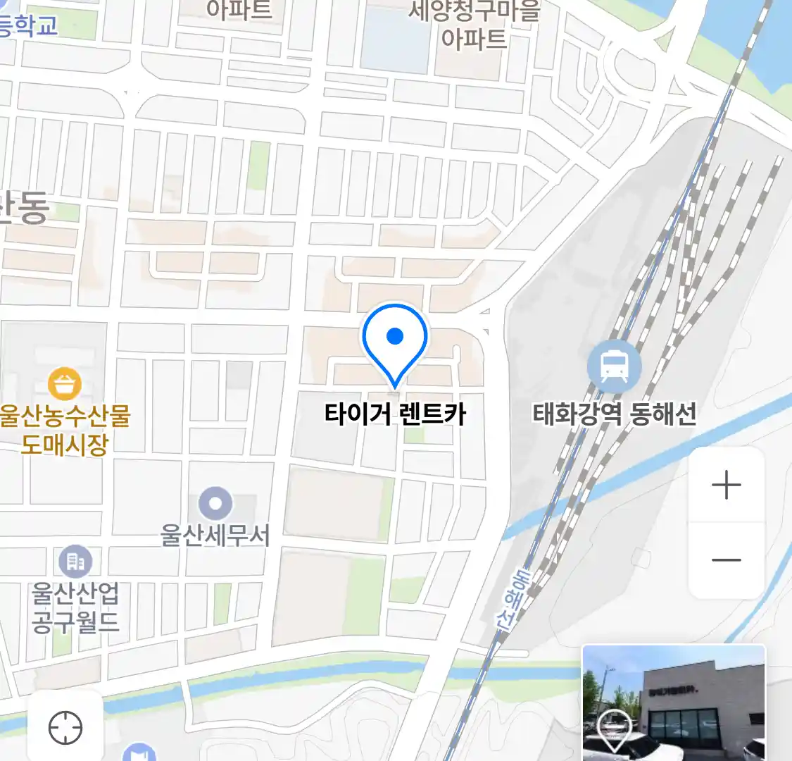 타이거 렌트카 위치