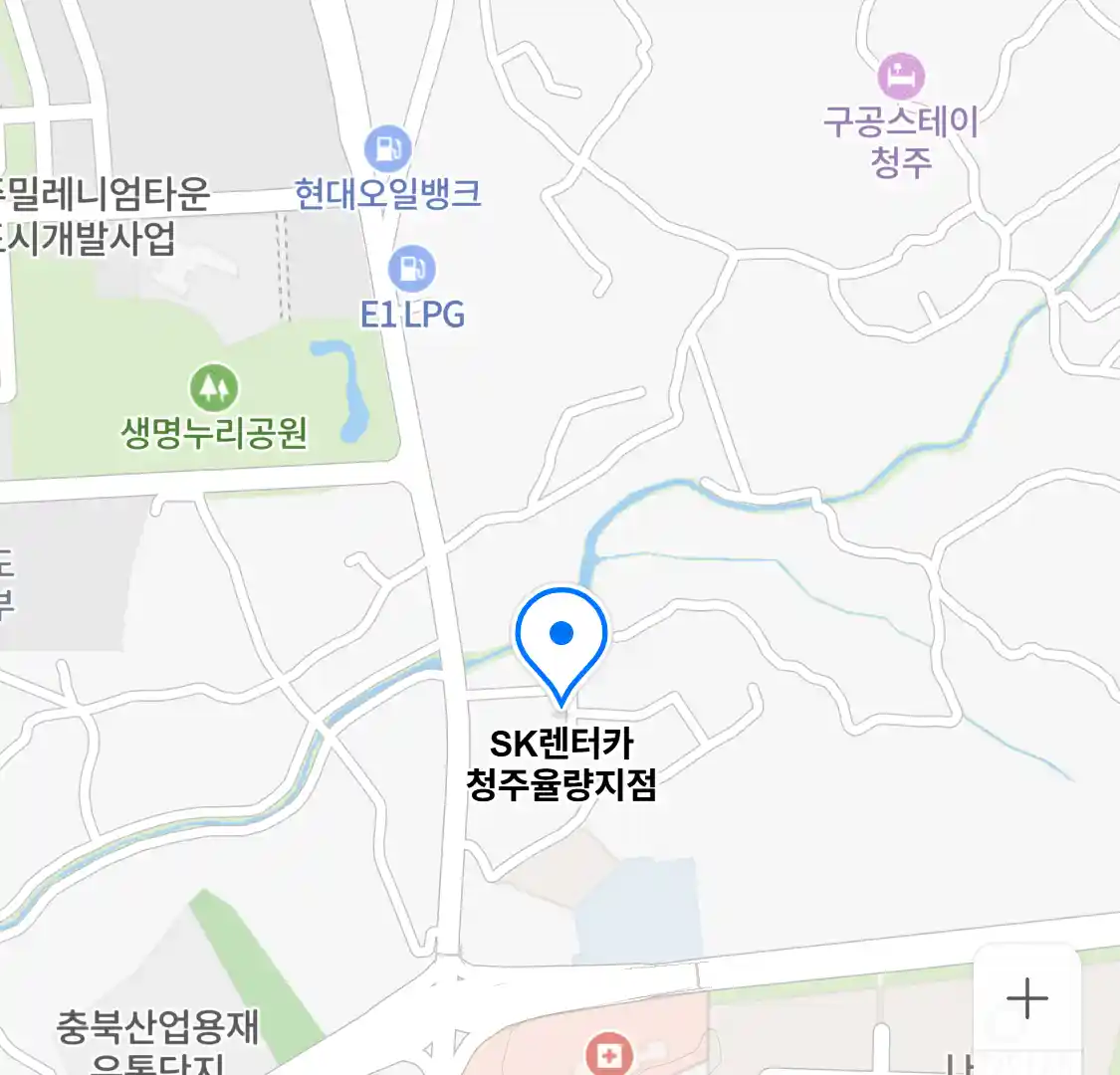 SK렌터카 청주율량지점 위치