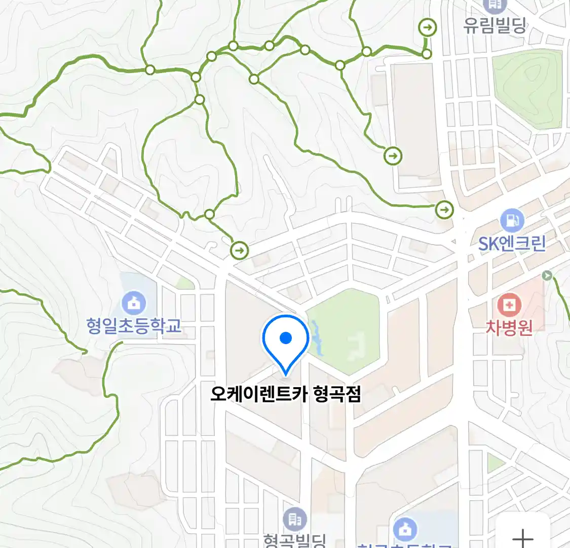 오케이렌트카 형곡점 위치