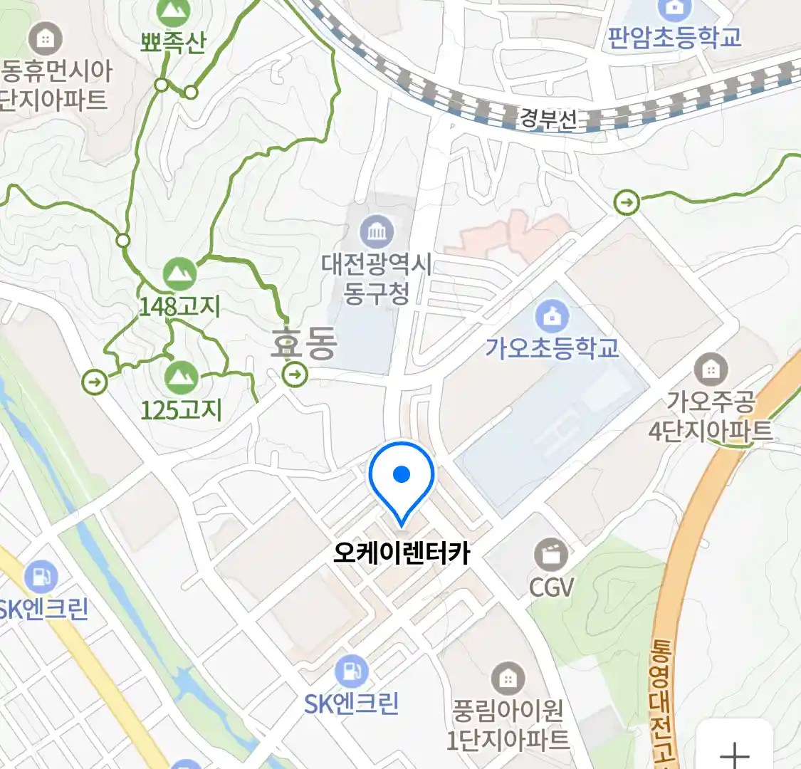 오케이렌터카 (낭월동) 위치