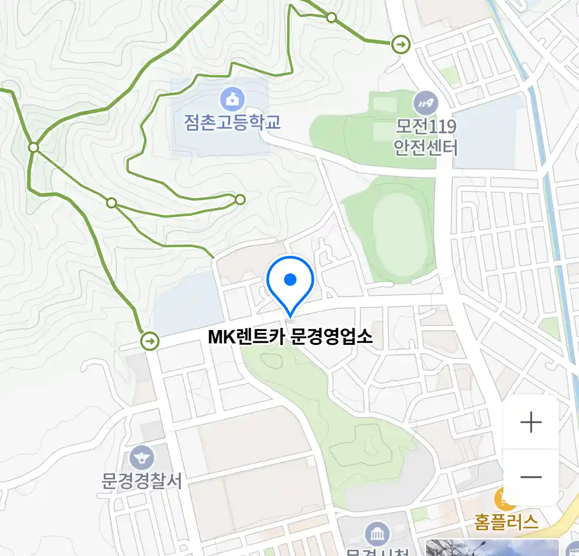 MK렌트카 문경영업소 위치