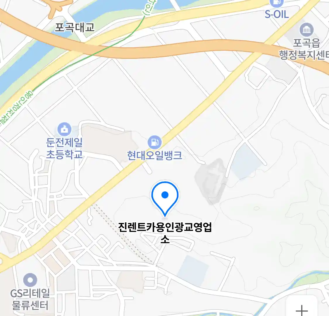 진렌트카용인광교영업소 지도