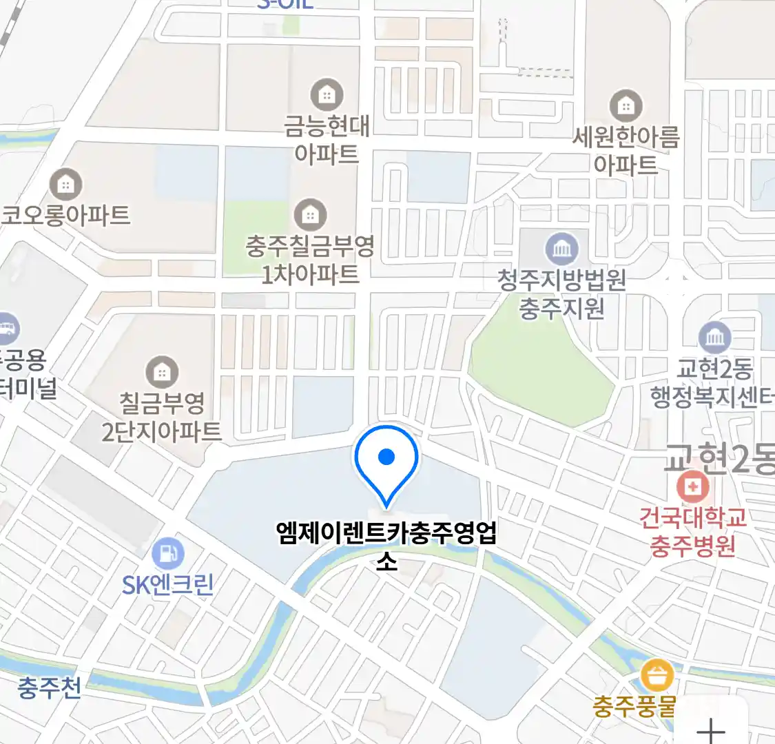 엠제이렌트카충주영업소 위치